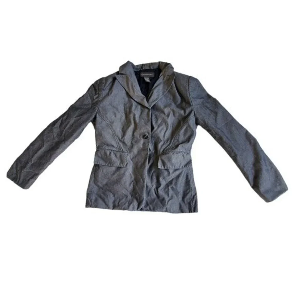 Banana Republic Gray 1 Button Blazer Jacket Size 10